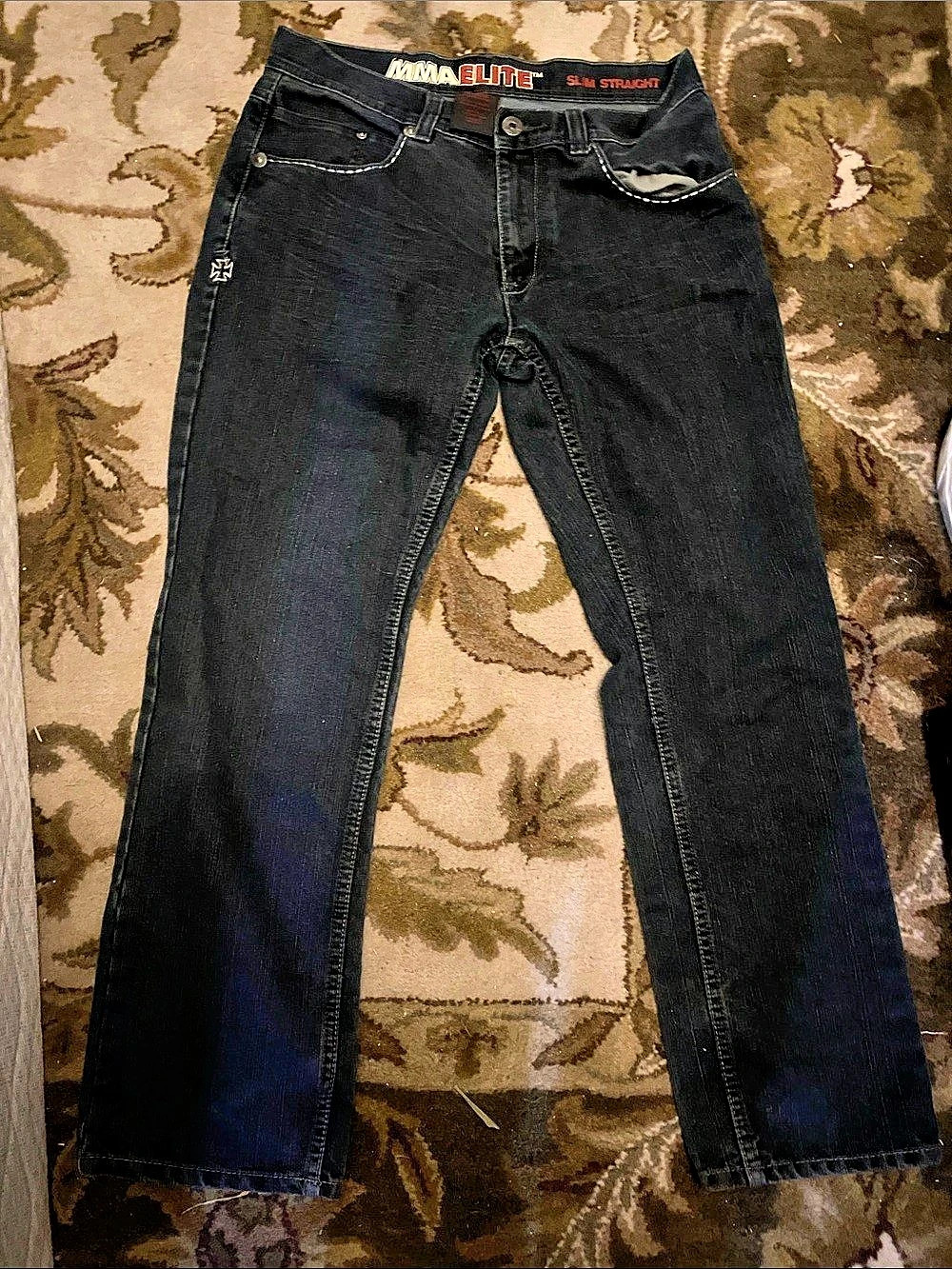 MMMA Elite Straight Leg Black Jeans